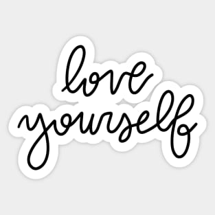 love yourself Sticker